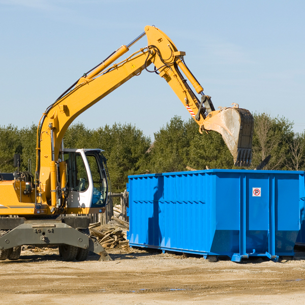 what size residential dumpster rentals are available in Cashtown Pennsylvania